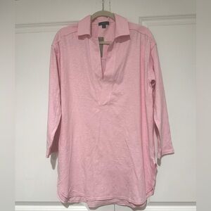 J. Crew v-neck slub cotton Tunic top/dress/coverup Sz M NWT